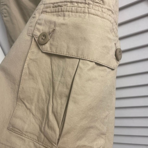 Polo Ralph Lauren Khaki Cargo Shorts Like New, Size 14-Were For School Uniform - Picture 2 of 5